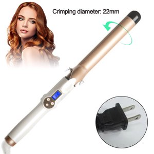 Curling Iron Professionnel, Tourmaline en céramique Curl Wand Barrel, Hair Curler Fer pour longue & Cheveux courts