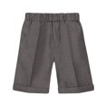 thumbnail image 1 of Toddler Boys Dress Shorts Straight Wide Leg Pants Solid Color Pull on Summer Shorts, 1 of 2