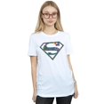 thumbnail image 3 of DC Comics T-Shirt Boyfriend en Coton avec Logo Floral Superman pour Femmes, 3 of 4