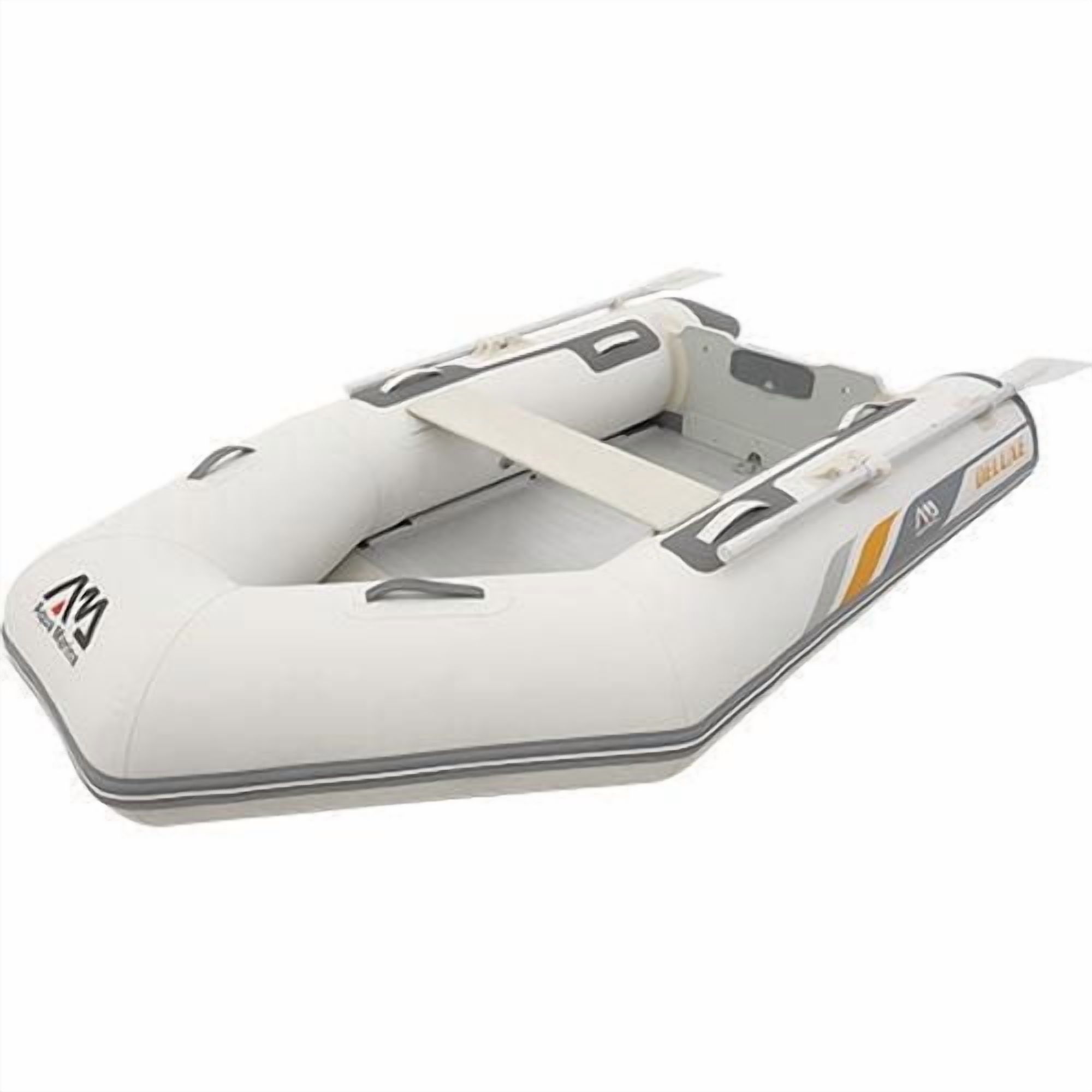 Aqua Marina Deluxe Inflatable Boat, 2 Person Portable Raft – Marine Grade PVC, Lightweight & Compact