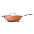 thumbnail image 2 of All in One Plus Pan, 5 Quart Aluminum Ceramic Non Stick - Persimmon, 2 of 12