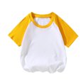 thumbnail image 4 of vdgthytj 2 Pack Kids Summer Raglan T-Shirts Girls Boys Color Block Crewneck Short Sleeve Casual Basic Tops Tees, 4 of 5
