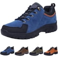 thumbnail image 3 of XIMIN Chaussures à Enfiler pour Hommes et Femmes en Suède, Chaussures de Marche Légères Antidérapantes et Imperméables, Chaussures de Course, de Randonnée et de Randonnée, Espadrilles Décontractées d'Extérieur (10, Bleu), 3 of 3