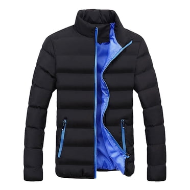 Men Winter Warm Slim Hooded Wool Coat Fit Thick Bubble Coat Mens Hooded Winter Coats Casual Jacket Outerwear