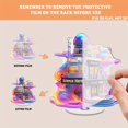 thumbnail image 3 of Rotating acrylic display featuring a glowing nebula, a unique science center, and floodlit observatory with the phrase Discover Science Here at the base, 3 of 7