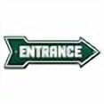 thumbnail image 3 of SignMission P-ARROW12-999880 36 in. Entrance Arrow Sign, 3 of 4