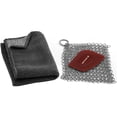 thumbnail image 1 of Coghlan's 3-Piece Cast Iron Cleaning Kit: Chainmail Scrubber, Polycarbonate Scraper & Dual Cloth, 1 of 6
