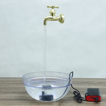 Invisible Flowing Spout Watering Can Fountain Floating Tap Fountain for Home Garden Courtyard Decoration (USB)