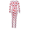 thumbnail image 4 of Womens One Piece Sleepwear Cartoons Print Pajamas Jumpsuit Rompers, 4 of 4