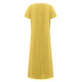 thumbnail image 5 of Robe Midi Décontractée à Manches Courtes et Manches Courtes pour Femme avec Poches, 5 of 5