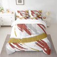 thumbnail image 2 of YST, Coups de pinceau, Ensemble de couette, Abstrait, 7 pièces, Gradient, Moderne, Reine, 2 of 4