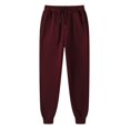 thumbnail image 1 of Men‘s Casual Joggers Cotton Sweatpants Workout Athletic Pants with Pockets Drawstring Gym Running Pants, 1 of 2