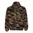 thumbnail image 1 of Sierra Pacific Mens Fleece Full-Zip Jacket, 3XL, Green Camo, 1 of 5