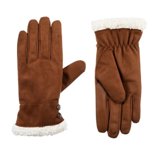 Isotoner Gants en Microfibre SmartDri SmartTouch pour Femmes - A30662 (Cognac, G/TG)