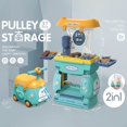 thumbnail image 3 of Pretend Tools Toy 37pcs/set Durable Mini Storage Trolley Cross Body Children‘s Toy Gifts, 3 of 6