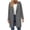 Grey, variant on Pisexur Fall Coats with Hood Long Single Breasted Jackets for Women Warm Wool Pea Coat for Women Fashion Solid Color Winter Trench Coat with Pocket S-2XL Black