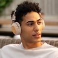 thumbnail image 3 of House of Marley Positive Vibration Riddim Bluetooth Headphone - Cream, 3 of 5