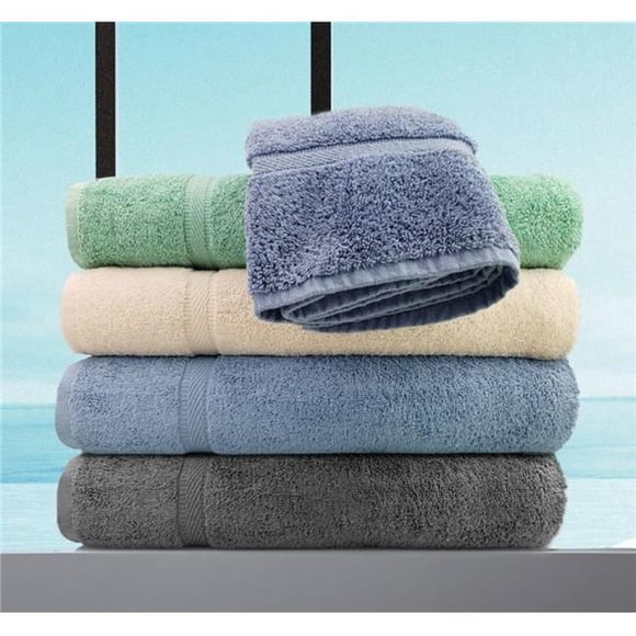 Rifz GOI131312KG GOI Collection Washcloths, Kashmir Green - Pack of 12