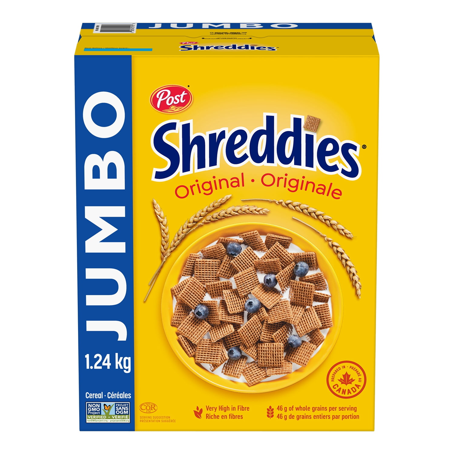 Post Shreddies Original Cereal, Jumbo Size
