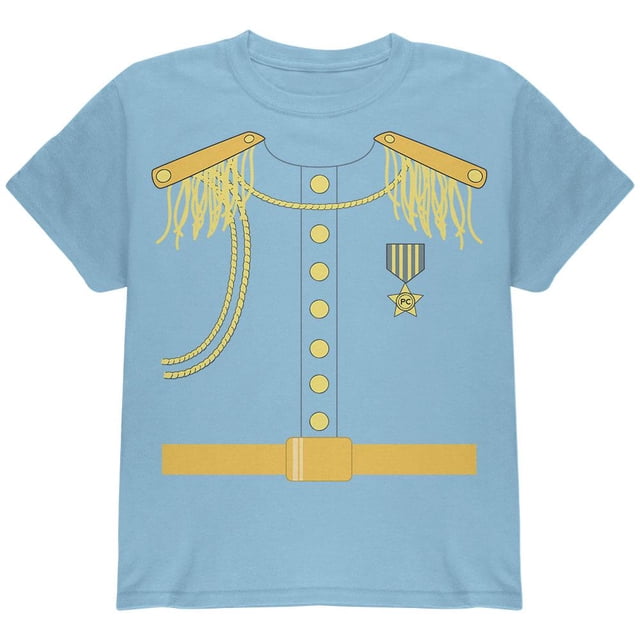 Halloween Prince Charming Costume T-Shirt Jeunesse Bleu Pâle