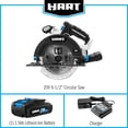 thumbnail image 4 of HART 20-Volt Cordless 6-1/2-Inch Circular Saw, (1) 1.5Ah Lithium-Ion Battery, 4 of 7
