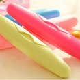 thumbnail image 4 of Portable Travel Hiking Candy Color toothbrush holder ; plastic Camping Scrub Toothbrush Case Packing Antibacterial Holder Container, 4 of 8