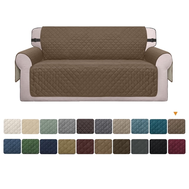 Reversible Sofa Cover Machine Washable Couch Cover Water Resistant Slipcover Non Slip Furniture Protector for Dogs, Children, Pets
