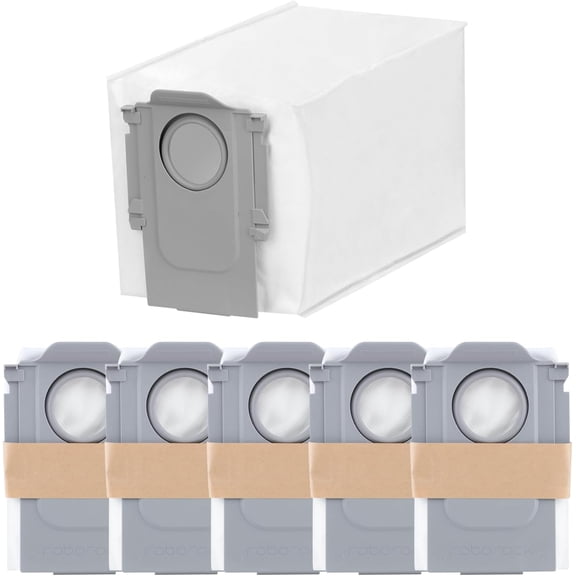 Roborock 6 Packs Disposable Dust Bags for QRevo series, QR series, S8MaxVUltra, Qrevo MaxV, Qrevo Pro, Qrevo Curv Series, Qrevo Edge Series, Saros 10 series, Robot Vacuum
