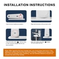 thumbnail image 4 of Door Handle Safety Lock | ABS Material | Transparent Adhesive | Scratch-Free | Anti-Pinch | No Drill Installation | Anti-Theft Drawer Lock | Solid Color Invisible | 3.5 x 7 x 7.2 cm | White | 1 Pack, 4 of 9