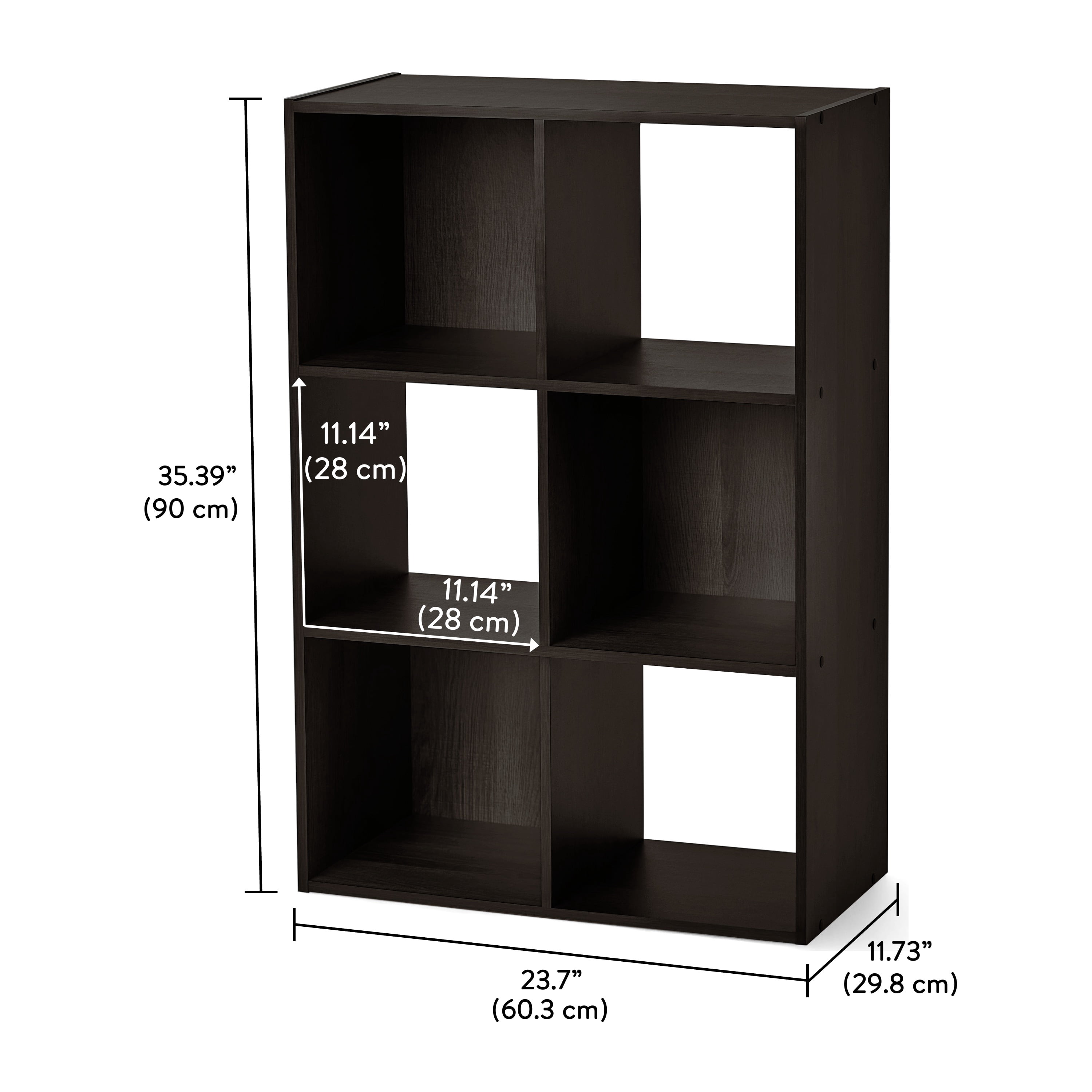 Mainstays 6-Cube Organizer, Espresso - Walmart.ca