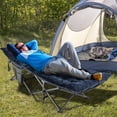 thumbnail image 2 of Costway Matelas de Couchage pour Lit de Camp en Velours Cristal, Extérieur, Léger, Randonnée, Bleu Marine, 2 of 6