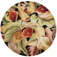 thumbnail image 1 of HomeRoots 349722 Tapis Rond en Laine Noir de 5 Pi 6 Po, 1 of 1