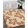 thumbnail image 3 of Ahgly Company Tapis de Zone Carré Orange Lavable en Machine, 6 Pieds Carré, 3 of 7