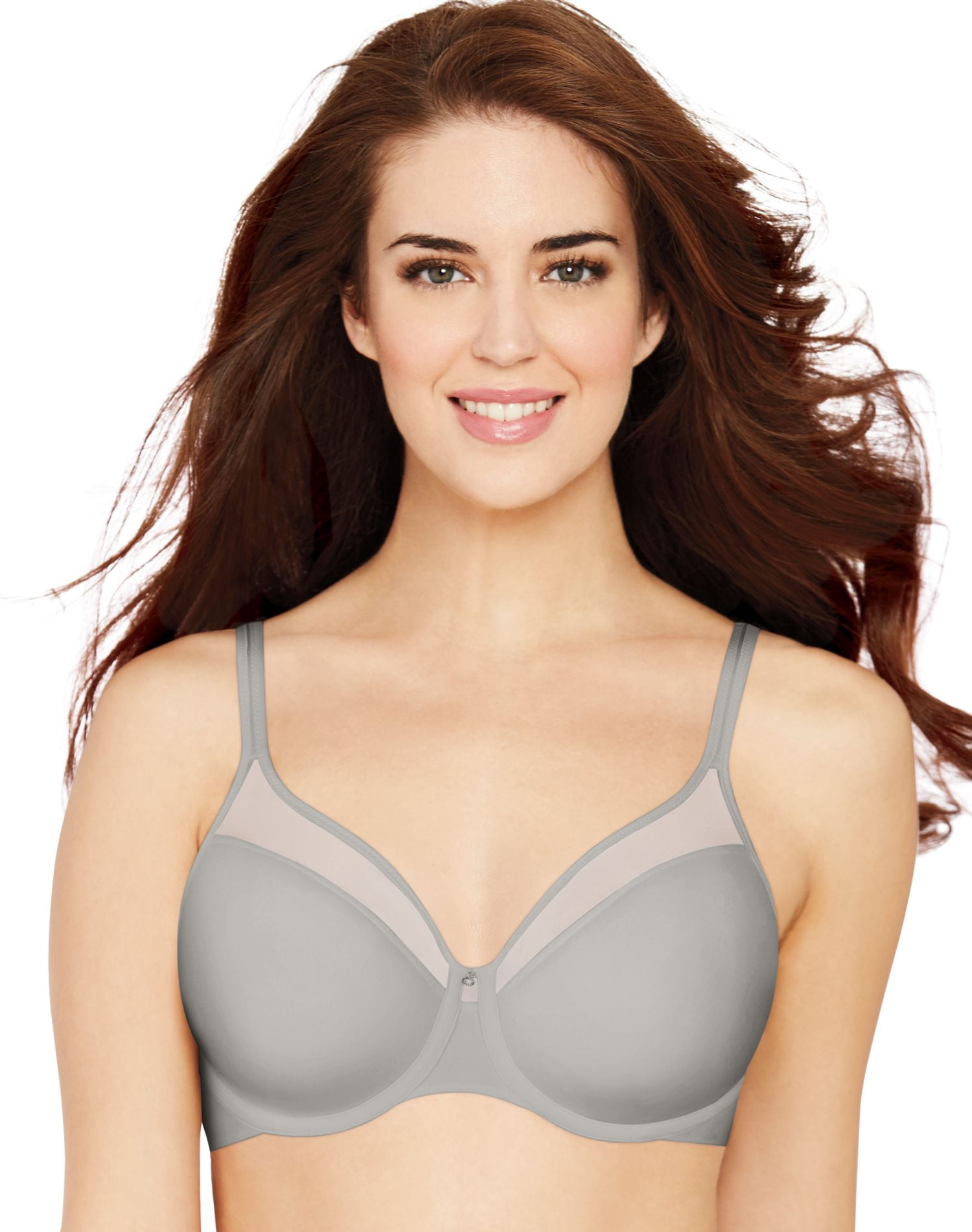 Bali Womens One Smooth U Ultra Light Illusion Neckline Underwire Bra, 36C