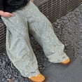 thumbnail image 4 of Jeans Droits Amples pour Garçons avec Poches - Polyester/coton, Taille Élastique, Design Vieilli, 4 of 4