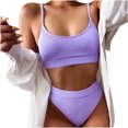 thumbnail image 2 of LSLJS Maillot de Bain Bikini Rehausseur pour Femmes, Ensemble de Plage, 2 of 8