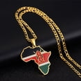 thumbnail image 3 of Maytalsory Collier Léger et Confortable avec Pendentif Africa Map Congo 1Set, 3 of 6