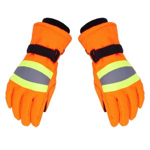 PENGXIANG Hommes Femmes Gants de travail réfléchissant Gants chauds d'hiver Gants imperméables à l'eau - gant de sécurité sanitaire Gants pour jardinage extérieur Construction Randonnée moto
