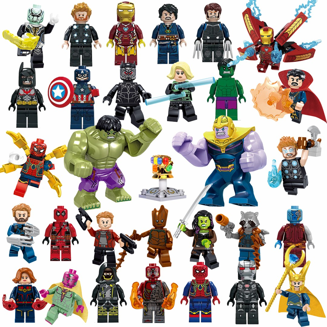 Toyspire 32-Piece Action Hero Building Figures Set, Creative Construction Block Toy for Kids Birthday & Party Gifts