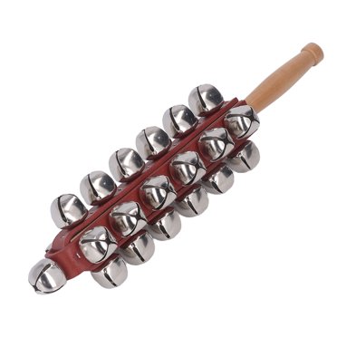 Jingle Bell Stick, Exquisite Musical Instrument  Wooden Handle Bell Toy  For Kindergarten