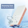 thumbnail image 1 of Rdeghly Two Sides Sharpener Stone, Double-side Corundum Whetstone,Two Sides 400&1500 Grit Kitchen Knife Sharpener Green & Red Corundum Sharpener Stone, 1 of 8