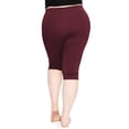 thumbnail image 3 of Stretch Is Comfort Women's Plus Size Knee Length Leggings| Adult X-Large - 7x, 3 of 5