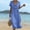 🔥 Blue, variant on Sentmoon Woman Dress Date Night Dress Summer 2026 Short Sleeve V Neck Lace Loose Fit Womens Dresses for Wedding Guest for Lounge and Relax S-3XL