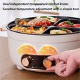 thumbnail image 4 of Olla Antiadherente De Cuatro Puestos, 4 Grid Multifunctional Stew Pot, Rice Cooker Stainless Steel Inner Pot, 6L Large Capacity Electric Hot Pot for Household Family Meals (2 Grid), 4 of 8