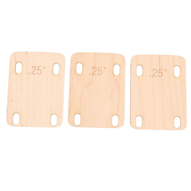 Electric Guitar Neck Shim Maple Wood Neck Shim Plate Spacer Instrument Replacement Accessory For Guitar And Bass Repair