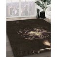 thumbnail image 3 of Ahgly Company Tapis d'Intérieur Lavable à la Machine, Carré, Transitionnel, Noir Nuit, Tapis de Zone, 7 Pieds Carré, 3 of 7