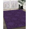 thumbnail image 3 of Ahgly Tapis Rectangulaire Lavable en Machine Intérieur Transitionnel Violet Profond, 4 Pieds x 6 Pieds, 3 of 7