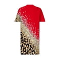 thumbnail image 4 of Robe d'Été pour Femmes 2024 Mode Robe Grande Taille pour Col en V Décontractée Robes Soleil Poche Genou Manches Courtes avec Poches Rabais de 50 % Liquidation!, 4 of 5