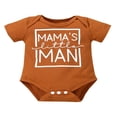 thumbnail image 1 of Baby Romper Letter Print Short Sleeve  Neck Jumpsuit, 1 of 5