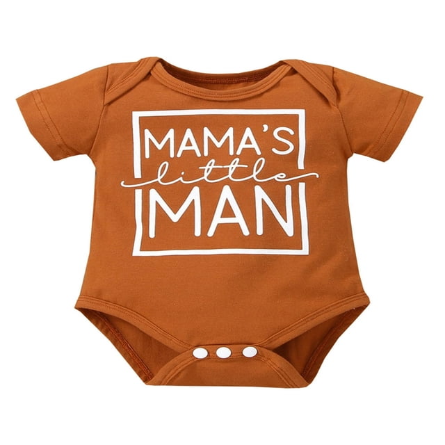 Baby Romper Letter Print Short Sleeve Neck Jumpsuit